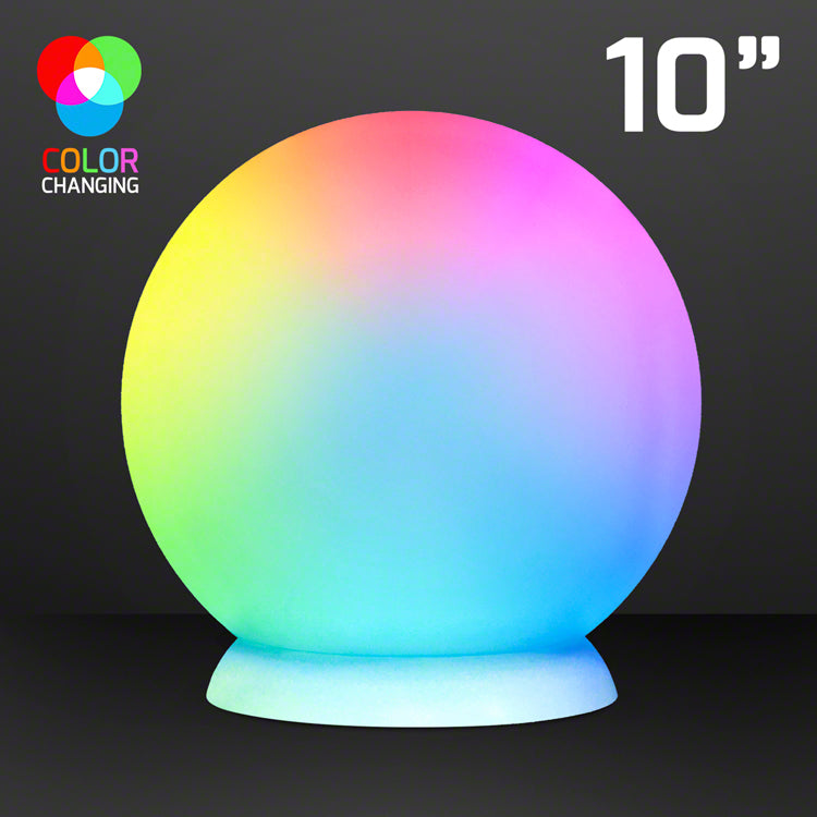 10" Floating Lights LED Ball with Charger, Remote & Color Change Lights