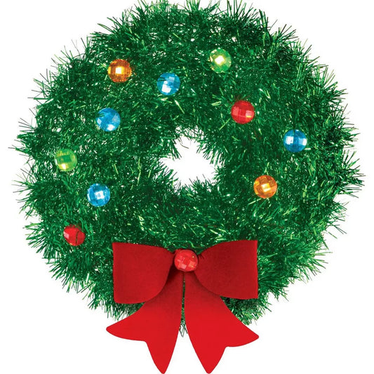 Mini 3D Tinsel Wreath Decoration